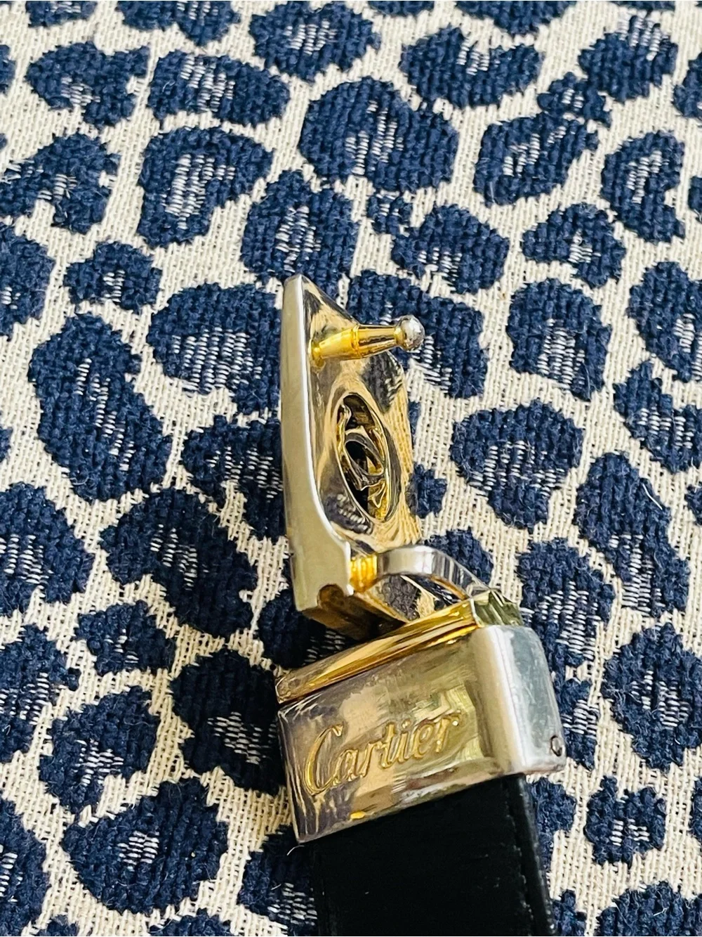 Vintage Cartier Ambassador by Cartier Paris Reversible Leather Belt 38”
